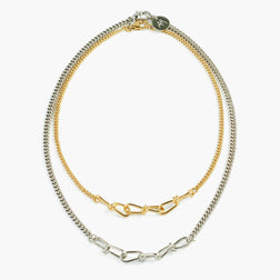 Collier Chaîne Boyfriend Triple Wire XS Vermeil