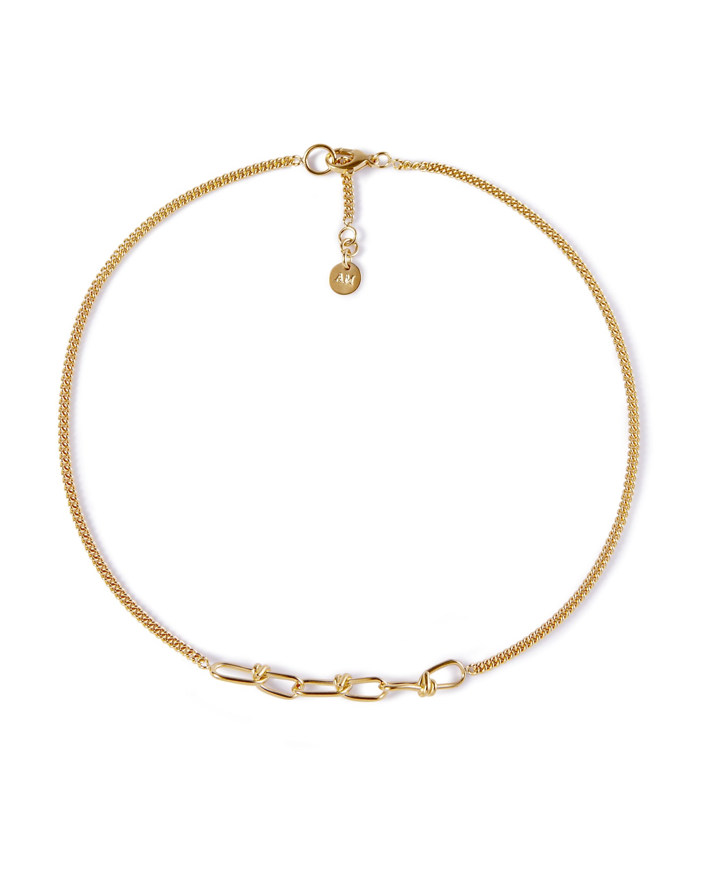 Collier Chaîne Boyfriend Triple Wire XS Vermeil